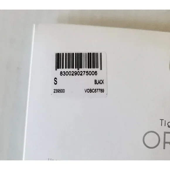 OROBLU Deluxe Tights 20 Denier Size S Black With Metallic Threads VOBC67789 NEW - Picture 10 of 12